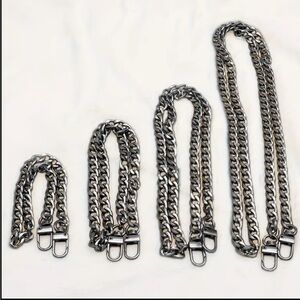 Reserved Gunmetal Silver Chain Accessory strap extender replacement chain NWT
